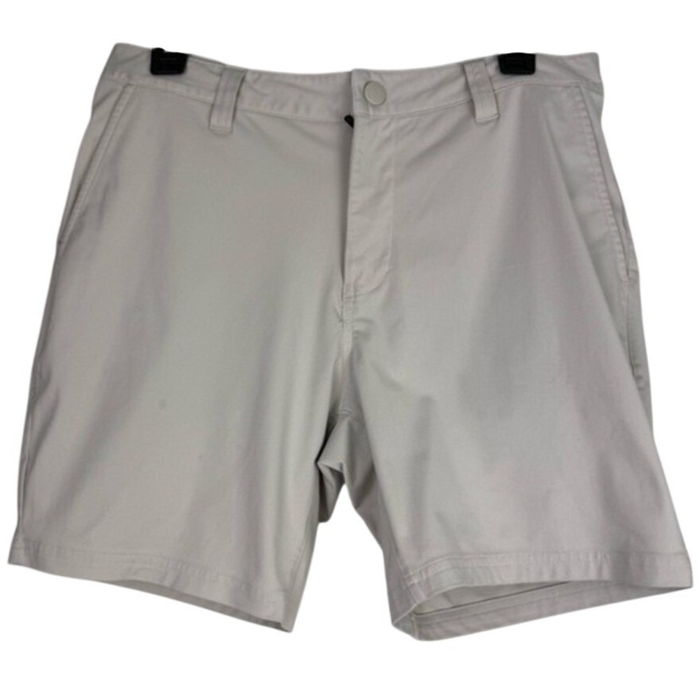 Rhone Commuter Shorts Mens 31 Light‎ Gray Performance Stretch Flat Front